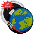 Spaceship Design 3  Magnets (100 pack)