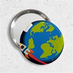 Spaceship Design 2.25  Handbag Mirrors