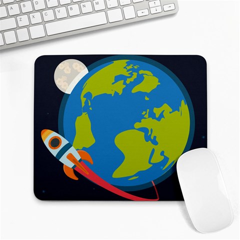 Spaceship Design Large Mousepad from ArtsNow.com Front