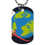 Spaceship Design Dog Tag (One Side)