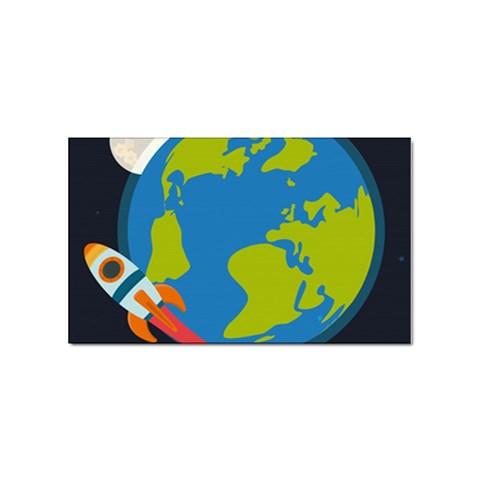Spaceship Design Sticker Rectangular (10 pack) from ArtsNow.com Front