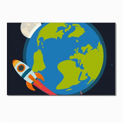 Spaceship Design Postcards 5  x 7  (Pkg of 10) from ArtsNow.com Front