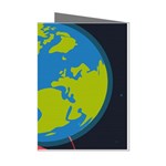 Spaceship Design Mini Greeting Cards (Pkg of 8)