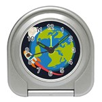 Spaceship Design Travel Alarm Clock