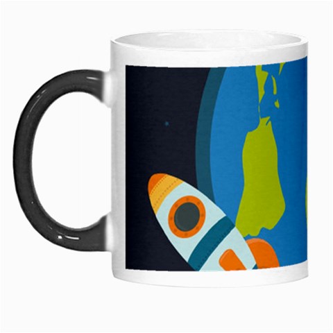 Spaceship Design Morph Mug from ArtsNow.com Left
