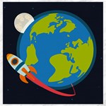Spaceship Design Canvas 20  x 20 