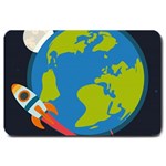 Spaceship Design Large Doormat