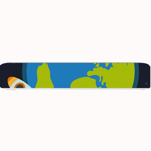 Spaceship Design Small Bar Mat from ArtsNow.com 24 x4  Bar Mat