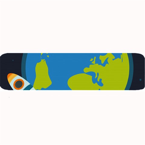 Spaceship Design Large Bar Mat from ArtsNow.com 32 x8.5  Bar Mat