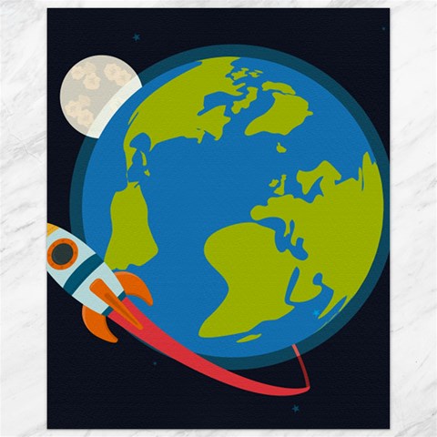 Spaceship Design Canvas 11  x 14  from ArtsNow.com 10.95 x13.48  Canvas - 1