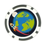 Spaceship Design Poker Chip Card Guard