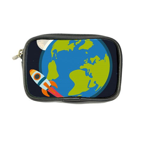 Spaceship Design Coin Purse from ArtsNow.com Front