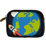 Spaceship Design Digital Camera Leather Case