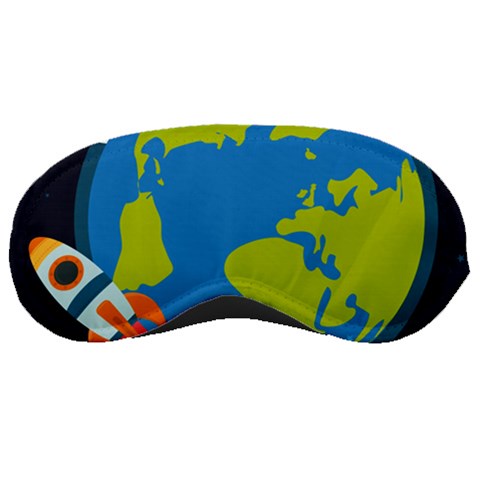 Spaceship Design Sleep Mask from ArtsNow.com Front