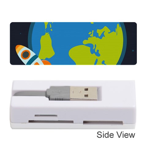 Spaceship Design Memory Card Reader (Stick) from ArtsNow.com Front