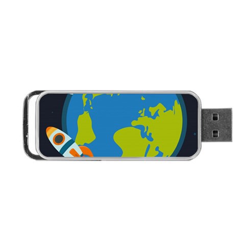 Spaceship Design Portable USB Flash (Two Sides) from ArtsNow.com Front