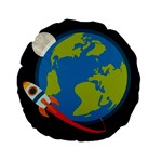 Spaceship Design Standard 15  Premium Flano Round Cushions