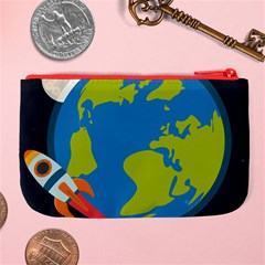 Spaceship Design Large Coin Purse from ArtsNow.com Back