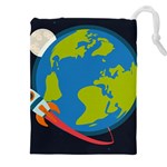 Spaceship Design Drawstring Pouch (4XL)
