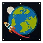 Spaceship Design Banner and Sign 3  x 3 