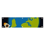 Spaceship Design Banner and Sign 4  x 1 