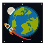 Spaceship Design Banner and Sign 4  x 4 