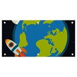 Spaceship Design Banner and Sign 6  x 3 