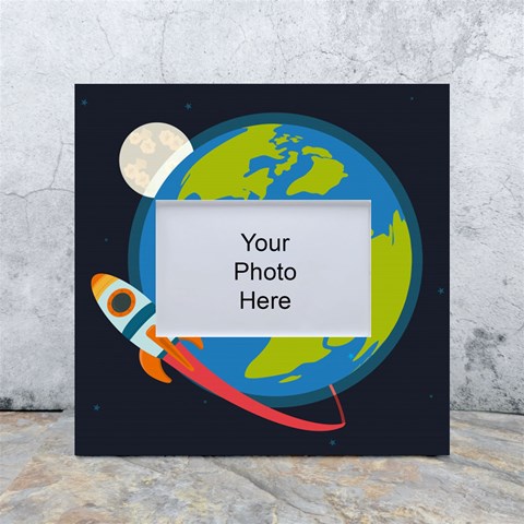 Spaceship Design White Box Photo Frame 4  x 6  from ArtsNow.com Front