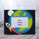 Spaceship Design White Tabletop Photo Frame 4 x6 