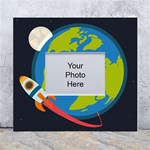 Spaceship Design White Wall Photo Frame 5  x 7 