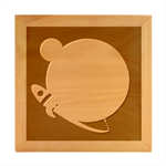 Spaceship Design Wood Photo Frame Cube