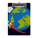 Spaceship Design A5 Acrylic Clipboard