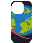 Spaceship Design iPhone 14 Pro Black UV Print Case