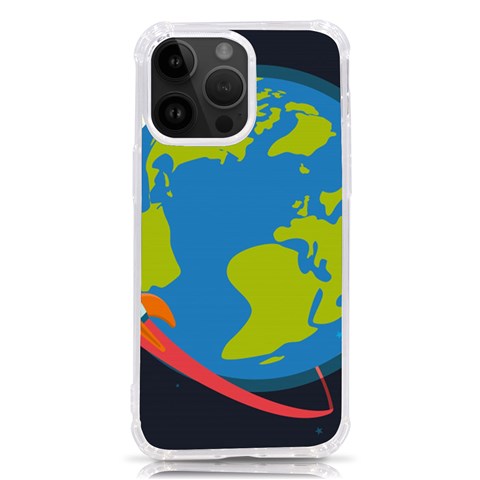 Spaceship Design iPhone 14 Pro Max TPU UV Print Case from ArtsNow.com Front