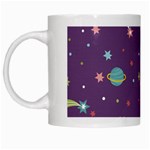 Space Travels Seamless Pattern Vector Cartoon White Mug