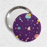 Space Travels Seamless Pattern Vector Cartoon 2.25  Handbag Mirrors