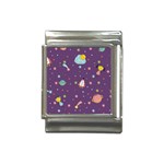 Space Travels Seamless Pattern Vector Cartoon Italian Charm (13mm)