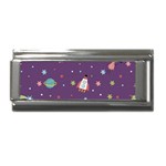 Space Travels Seamless Pattern Vector Cartoon Superlink Italian Charm (9mm)