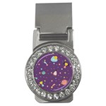 Space Travels Seamless Pattern Vector Cartoon Money Clips (CZ) 