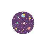 Space Travels Seamless Pattern Vector Cartoon Golf Ball Marker (10 pack)