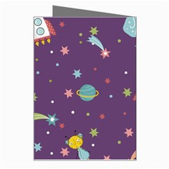 Space Travels Seamless Pattern Vector Cartoon Greeting Card from ArtsNow.com Right