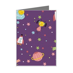 Space Travels Seamless Pattern Vector Cartoon Mini Greeting Card from ArtsNow.com Left