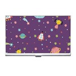Space Travels Seamless Pattern Vector Cartoon Business Card Holder