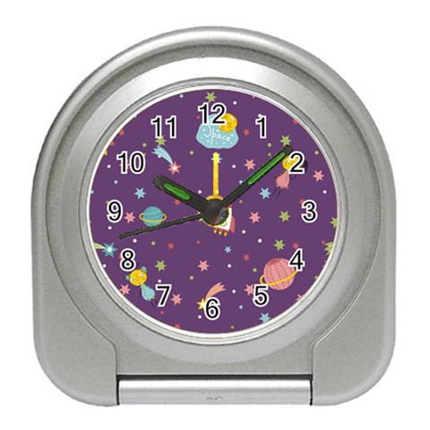 Space Travels Seamless Pattern Vector Cartoon Travel Alarm Clock from ArtsNow.com Front