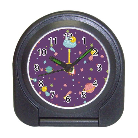 Space Travels Seamless Pattern Vector Cartoon Travel Alarm Clock from ArtsNow.com Front