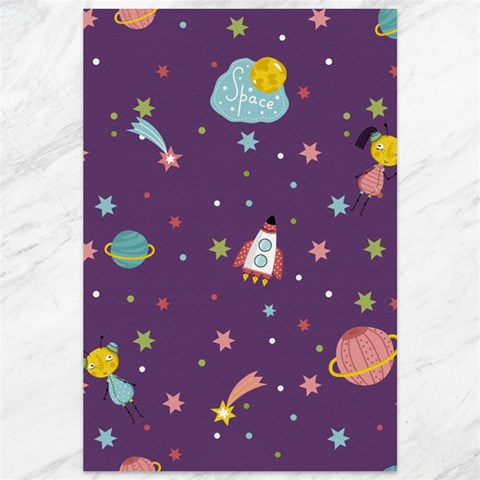 Space Travels Seamless Pattern Vector Cartoon Canvas 12  x 18  from ArtsNow.com 11.88 x17.36  Canvas - 1