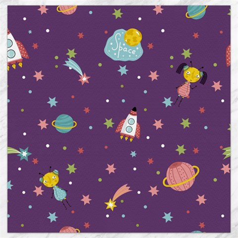 Space Travels Seamless Pattern Vector Cartoon Canvas 16  x 16  from ArtsNow.com 15.2 x15.41  Canvas - 1
