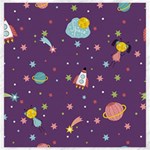 Space Travels Seamless Pattern Vector Cartoon Canvas 20  x 20 