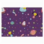 Space Travels Seamless Pattern Vector Cartoon Large Glasses Cloth