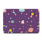 Space Travels Seamless Pattern Vector Cartoon Small Doormat